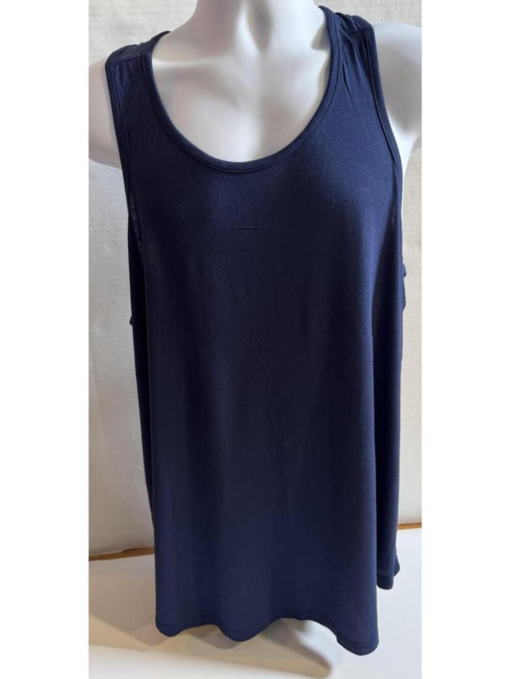 Blue Activewear Tank Top Racer Back Super Soft Lightweight Women's Size 2XL NEW